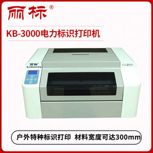丽标电力标识打印机KB-3000户外标签杆号牌环网柜标签热转印